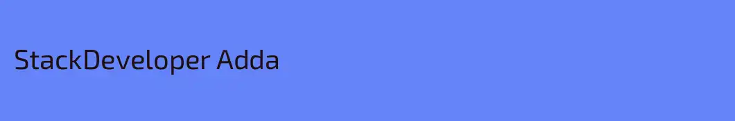 StackDeveloper Adda